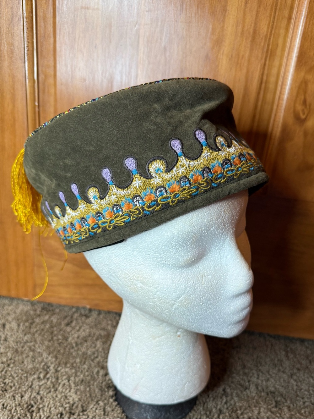 Harry Potter Dumbledore Fez Hat embroidered with tassle adjustable